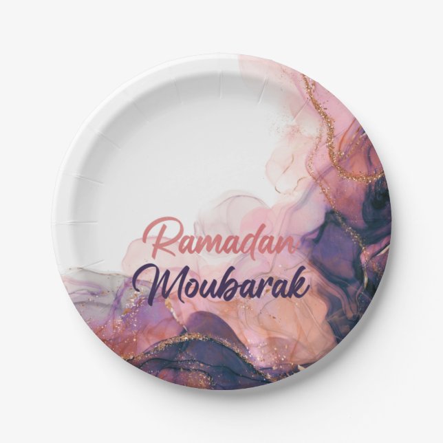 Plato De Papel Ramadan mubarak islamic gifts (Anverso)