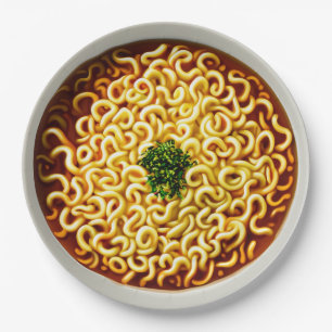 Plato De Papel Ramen Noodles