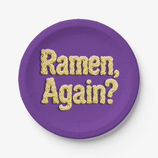 Plato De Papel ¿Ramen, otra vez?