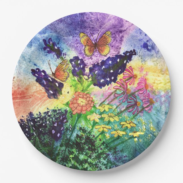 Plato De Papel Ramo del Bluebonnet (Anverso)