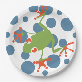 Plato De Papel Rana arbórea