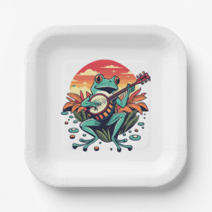 Plato De Papel Rana Banjo