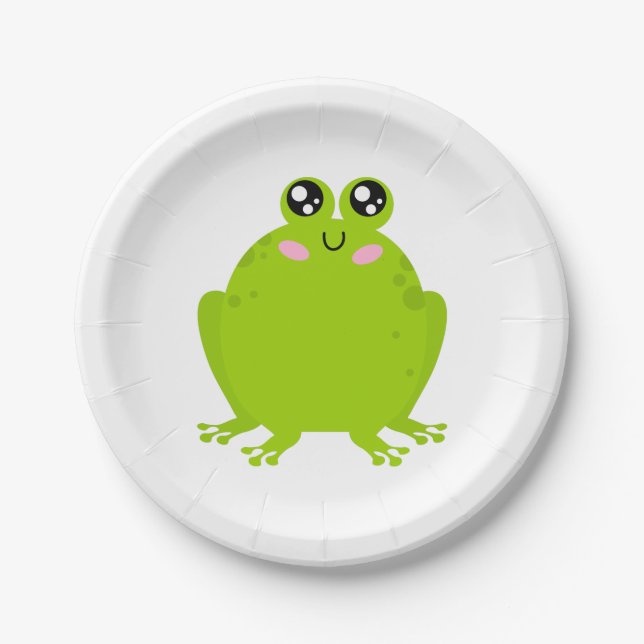 Plato De Papel Rana graciosa (Anverso)