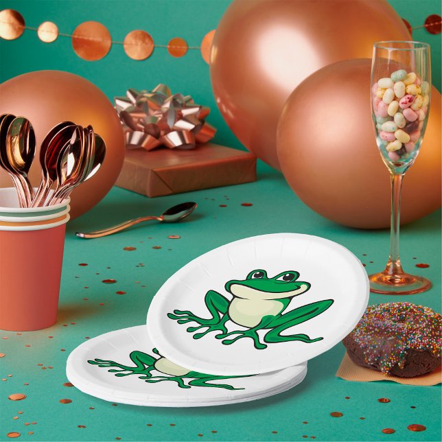 Plato De Papel Rana verde (Subido por el creador)