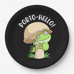 Plato De Papel Rana Y Hongos