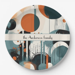 Plato De Papel Ranura de Scandi, personalizado