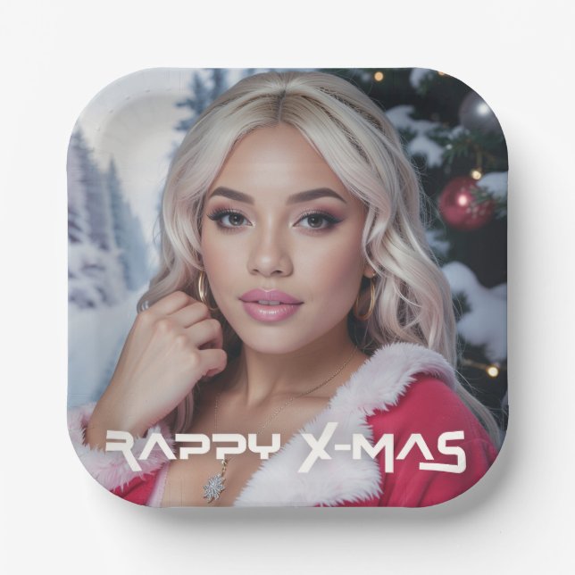 PLATO DE PAPEL RAPPY X-MAS (Anverso)