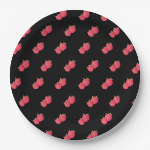 Plato De Papel Raspberrys
