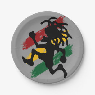 Plato De Papel Rasta del reggae de Cori Reith Rasta