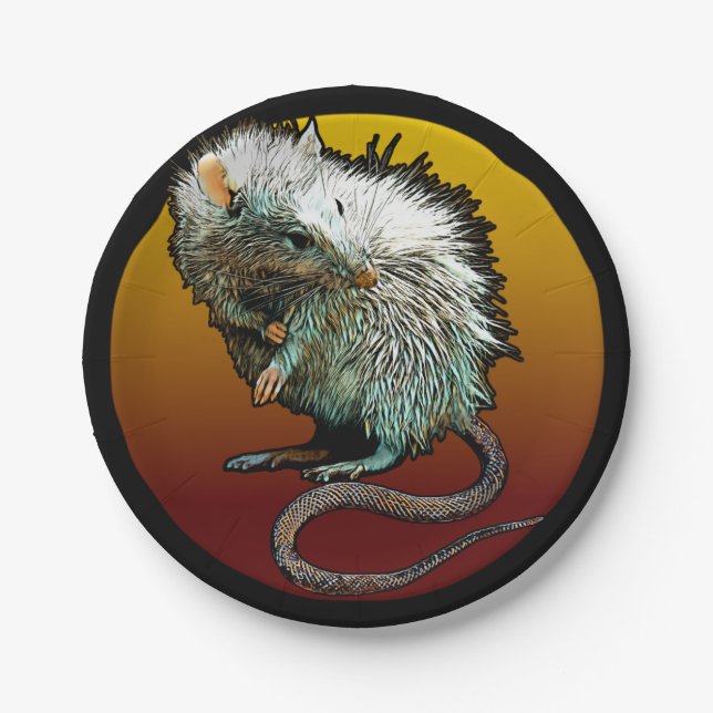 Plato De Papel Rat Boi (Anverso)