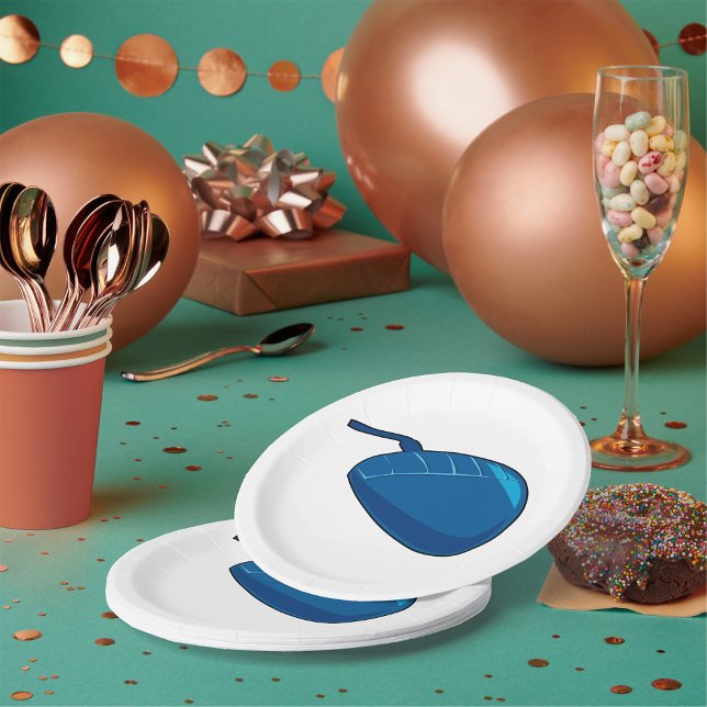 Plato De Papel Ratón de computadora azul (Subido por el creador)