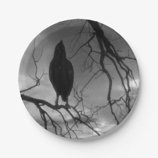 Plato De Papel Raven - Árbol de vigas de sol de Nevermore