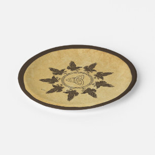 Plato De Papel Ravens Circle Dance