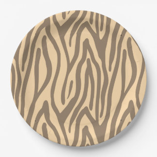 Plato De Papel raya de tigre