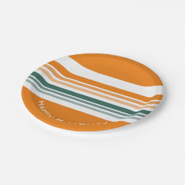 Plato De Papel Rayo decorativo