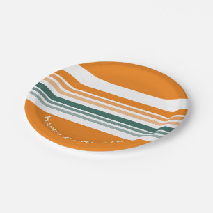 Plato De Papel Rayo decorativo