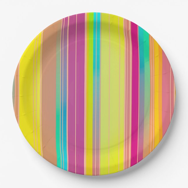 Plato De Papel Rayos (Anverso)