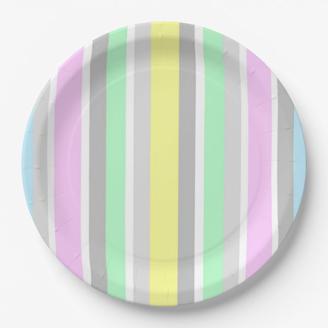 Plato De Papel Rayos (Anverso)