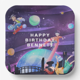 Plato De Papel Realidad virtual | Cumpleaños del juego