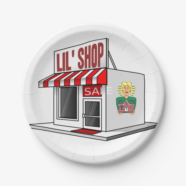 Plato De Papel Realtor de placas de papel (Anverso)