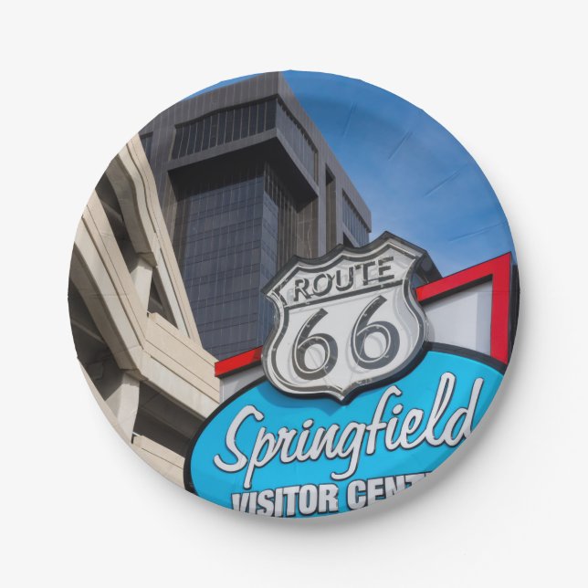 Plato De Papel Recepción a Springfield (Anverso)