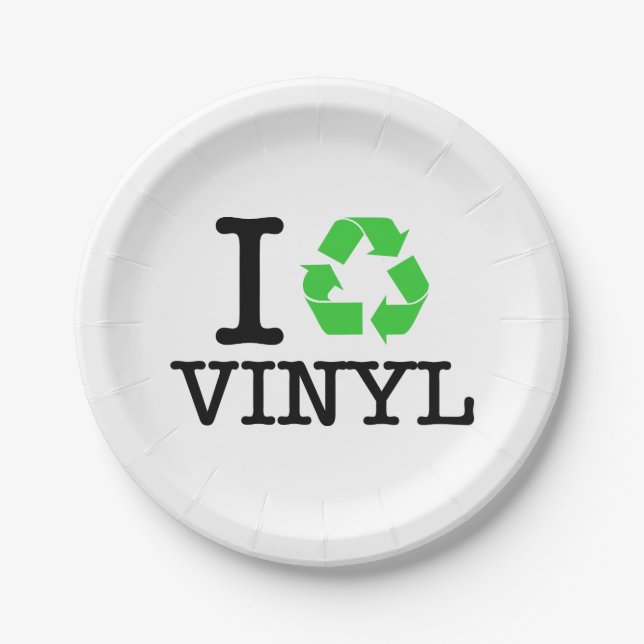 Plato De Papel Reciclar vinilo (Anverso)