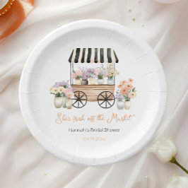 Plato De Papel Recién salido del mercado: Desayuno Nupcial Floral