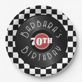 Plato De Papel Record Player Rock N Roll Themed Birthday Party
