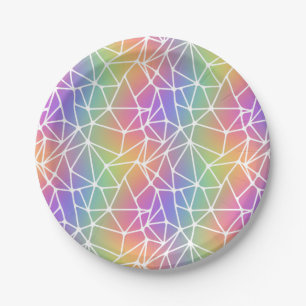 Plato De Papel red de sinapsis de prisma - web arco iris :