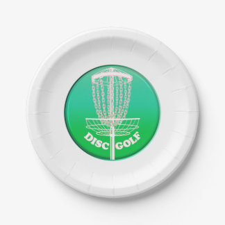 Plato De Papel Red Frisbee de Golf en Disco