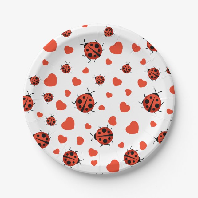 Plato De Papel Red Ladybug (Anverso)