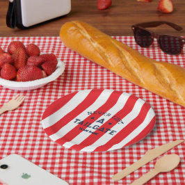 Plato De Papel Red Nunca Perdió Un Equipo Personalizado Del Portó