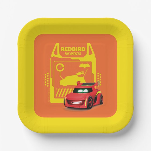 Plato De Papel Redbird Batlleras™ - El Racecar (Anverso)