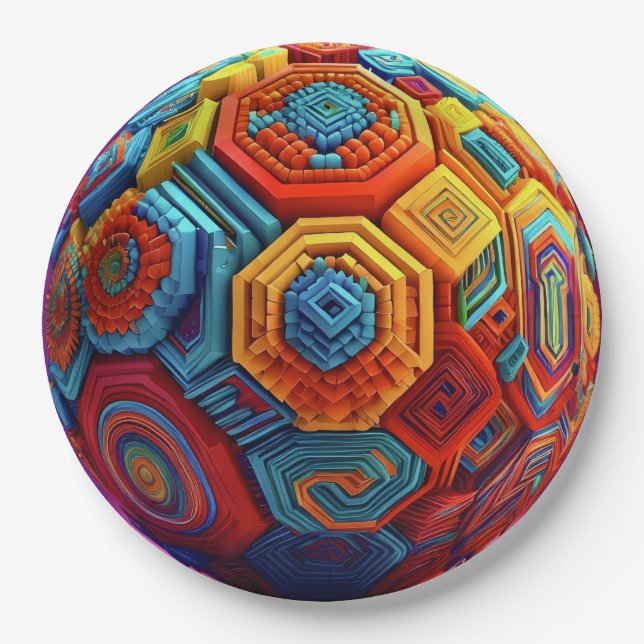 Plato de papel redondo de 9" (Anverso)