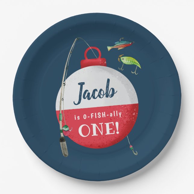 Plato De Papel Reeling en el gran cumpleaños de pescadores de ONE (Anverso)
