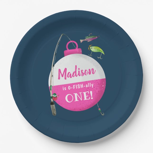 Plato De Papel Reeling en el gran cumpleaños de pescadores de ONE (Anverso)