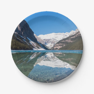 Plato De Papel Reflexión sobre el lago Louise - Banff NP, Canadá