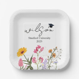 Plato De Papel Regalo de graduación personalizado para ella, Chic