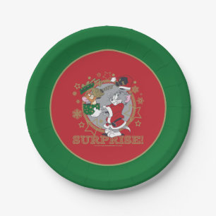 Plato De Papel Regalo de Tom y Jerry Surprise