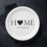 Plato De Papel Regalo moderno minimalista de la familia residenci<br><div class="desc">Bienvenidos a nuestra colección Modern Minimal Home Family en Zazzle, el destino perfecto para regalos personalizados que elevan su hogar y celebran lazos familiares. Nuestra cuidada selección de productos combina a la perfección el diseño contemporáneo con la calidez de la familia, creando un toque único y elegante para sus espacios....</div>