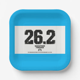 Plato De Papel Regalo para finalista de maratón de 26,2 millas co