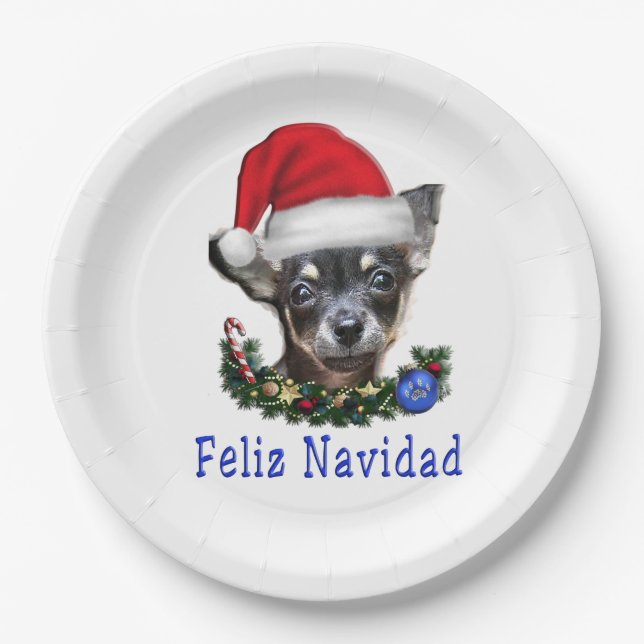 Plato De Papel Regalos de Chihuahua (Anverso)