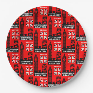 Plato De Papel Regalos de ciudadanía británica