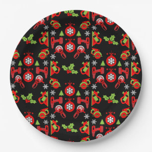 Plato De Papel Regalos de Navidad para Mejoras del Hogar
