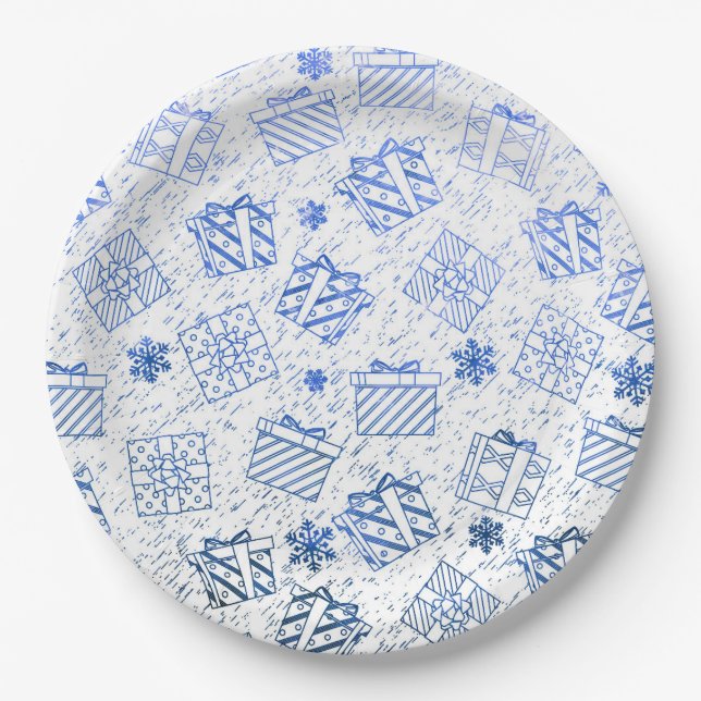 Plato De Papel Regalos de navidades 6 (Anverso)