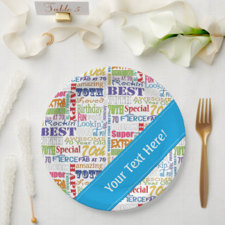 Plato De Papel Regalos Especiales Y Especiales De La Fiesta De Cu