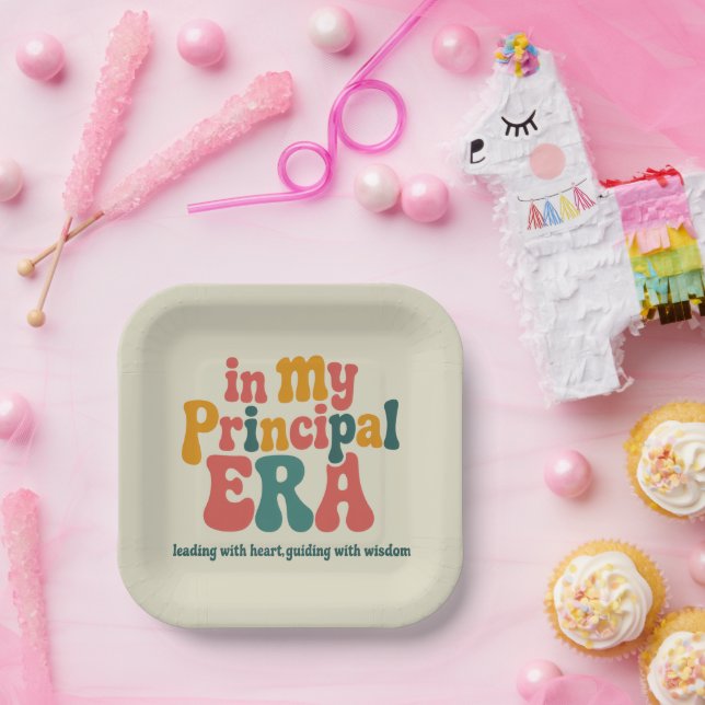 Plato De Papel Regalos principales en mi era principal de regreso (Fiesta)