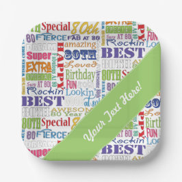 Plato De Papel Regalos Únicos Y Especiales De La Fiesta De Cumple