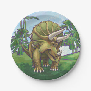 Plato De Papel Regalos y accesorios del Triceratops