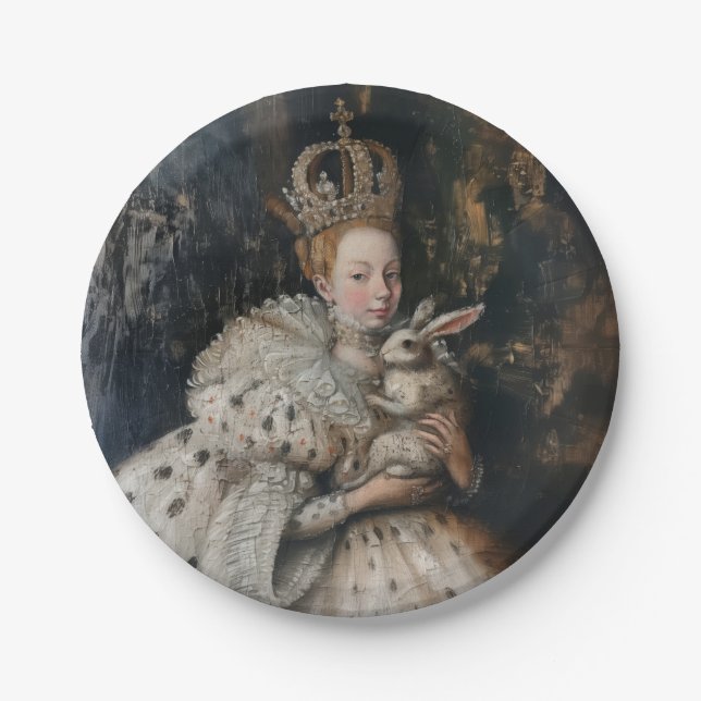 Plato De Papel Regina - Placas de papel redondo (Anverso)